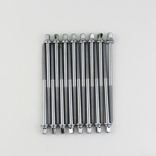 16 Drum Tension Rods 100mm 4" with Washers Chrome Finish 16PCS/PACK 