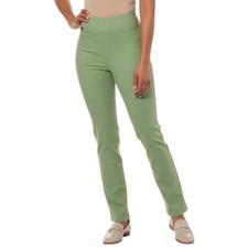 DG2 by Diane Gilman Compact Comfort Denim Straight Leg Jean Basil