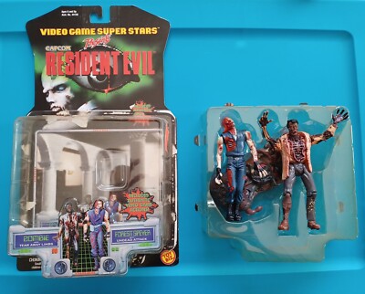 ToyBiz 1998 Capcom Resident Evil Forest Speyer & Lab Coat Zombie