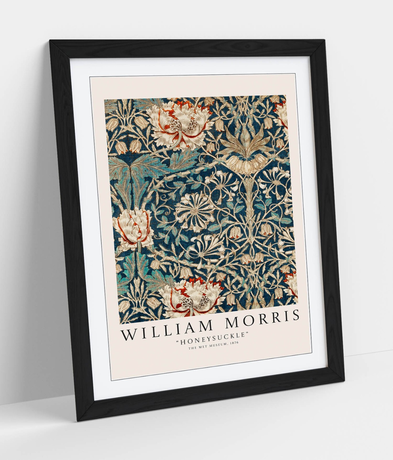 WILLIAM MORRIS 'HONEYSUCKLE' PLANT DECOR FRAMED WALL ART POSTER PRINT 4 SIZES
