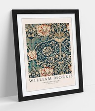 WILLIAM MORRIS 'HONEYSUCKLE' PLANT DECOR FRAMED WALL ART POSTER PRINT 4 SIZES