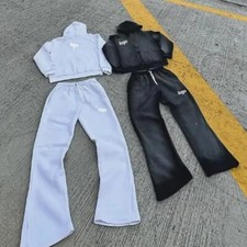 Men Tracksuit Set Jogger Unisex Clothing Casual Hoodie Trousers 2Piece Outfit