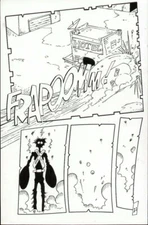 BILL MAUS THE SKUNK ORIGINAL COMIC ART PAGE 21 AWESOME 1/2 SPLASH COMICS ARTWORK