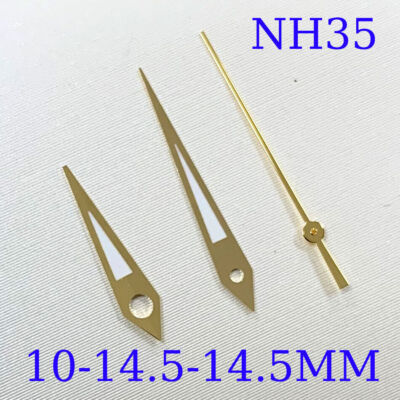 Green Luminous Watch Hands Sets for NH35A/NH36A/4R36 Movement 10/14.5/14.5mm A10