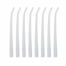 JMU Dental Surgical Aspirator Aspirating White Suction Tips, 1/8 Inch Diameter