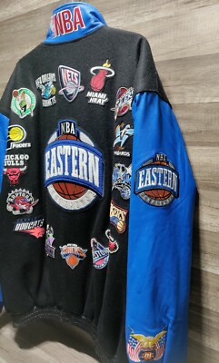 New w Tags Rare VTG Leather/ Wool NBA Jeff Hamilton Eastern