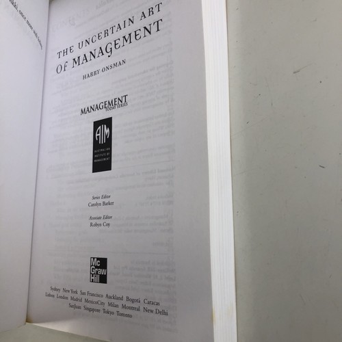 The Uncertain Art Of Management Harry Onsman Paperback Leadership Help Book - Picture 3 of 12