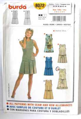Burda Sewing pattern, 8072 - Dress