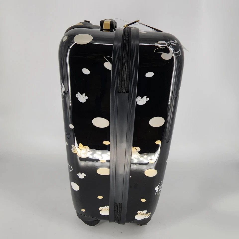 FUL Disney Minnie Mouse Polka Dot Hard Side Carryon Spinner Suitcase Luggage 21" - Image 4 of 4