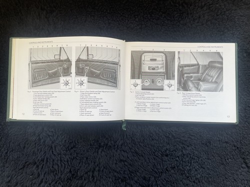 Rolls-Royce Bentley Corniche 1984 1985 Owners Manual Juego TSD4554 OEM - Imagen 19 de 24