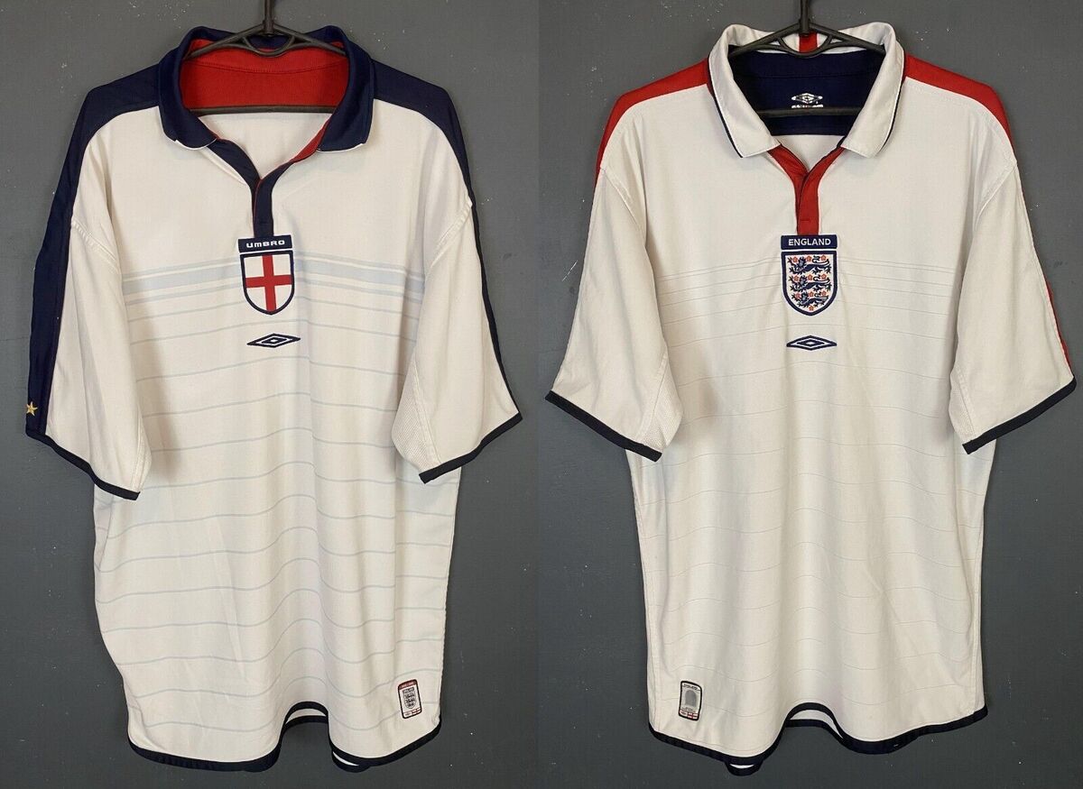 2 IN 1 MENS ENGLAND NATIONAL 2003/2005 HOME SOCCER FOOTBALL 2 IN 1 MENS ENGLAND NATIONAL 2003/2005 HOME SOCCER FOOTBALL