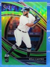 2020 Panini Select Premier Neon Green Prizm 95/99 Willi Castro #188 Rookie RC