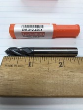 1 pc. 5/16 90 DEGREE 4 FLUTE CARBIDE DRILL MILL W/ALTIN COATING. USA loc stk 