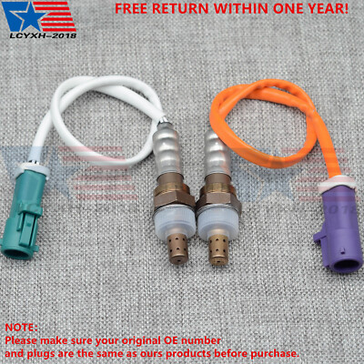 2PCS Oxygen O2 Sensor Upstream+Downstream For 2011-2019 Ford Fiesta 1.6L L4 US