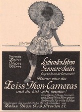 Zeiss Ikon Cameras - Dresden - 1928 - Historical Advertising ~10x14cm