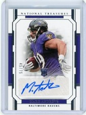 2018 Panini National Treasures Football Rookie Auto #118 Mark Andrews #45/75