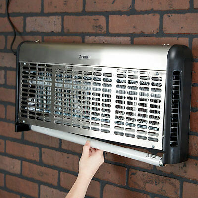 Stainless Steel Indoor Restaurant Flying Insect Trap / Bug Zapper - 80W
