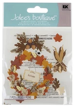 Jolee's Boutique AUTUMN WREATH Dimensional Stickers - 7 pcs