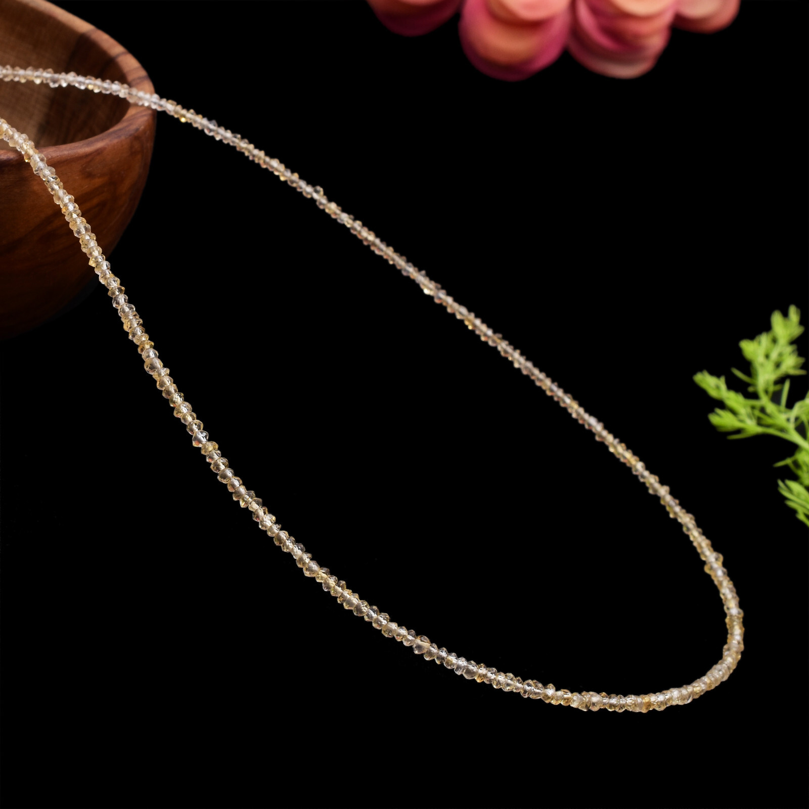 Delicate Citrine Minimalist Necklace for Energy & Strength