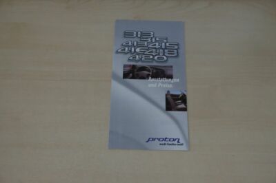 202584) Proton 343 413 418 420 - Preisliste & Extras - Prospekt 02/1997