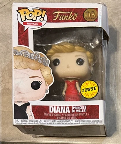 Princess Diana of Wales Funko Pop 03 Vinyl CHASE Figure in BAD SHAPE Box