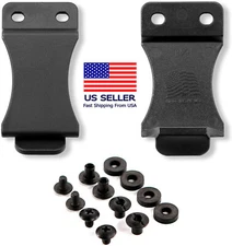 Kydex IWB Holster Belt Clip 1.5 or 1.75 inch + Hardware Screw Kit FOMI USA