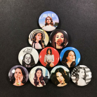 Lana Del Rey 1'' Button Pin Set American Singer Pop Star