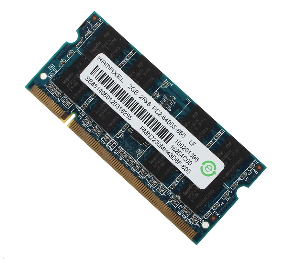 Ramaxel 2 GB 2RX8 PC2-6400S 200Pin DDR2 800Mhz CL6 RAM Memory SODIMM Laptop #DD - Image 3 of 4