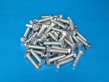 50 Pack. 1/4 x 1" BSF Bolts (Setscrews) High Tensile Steel, Bright Zinc Plated