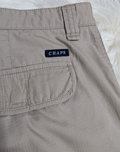 Chaps Ralph Lauren Men Cargo Shorts Size 40 Tan Khaki Pockets Lightweight DDD-28 - Picture 15 of 21