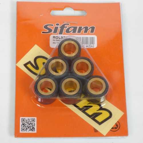 Kit De 8 Galets De Variateur Sifam - Compatible Piaggio MP3 400 IE 2007-2012 (25x17mm, 18.6g)