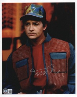 Michael J. Fox Signed 8x10 Photo Certified by BECKETT — Back To The Future —
