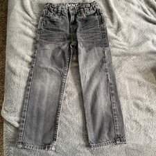  TS Boys DKNY Size 4 Gray Jeans With Adjustable Waist