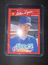 1990 Donruss - Nolan Ryan #665 5000 K's Front & King of Kings Back