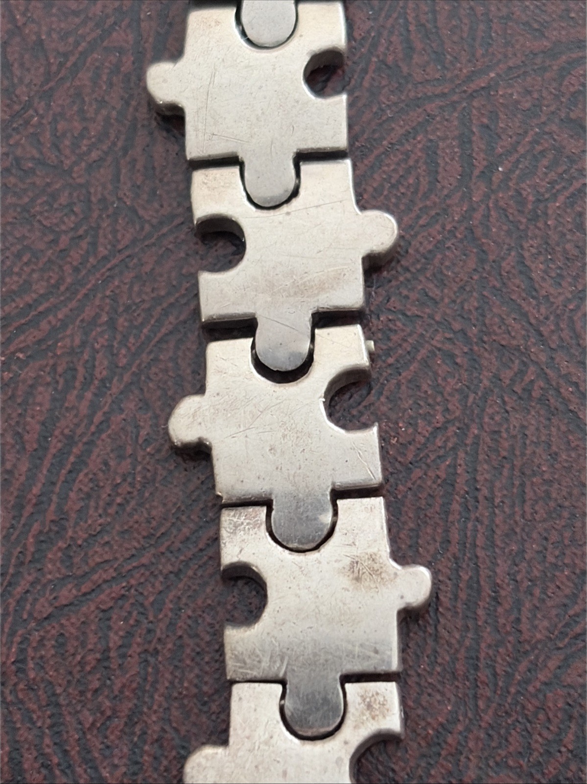 Real Solid 925 Sterling Silver Flat Puzzle Piece … - image 6