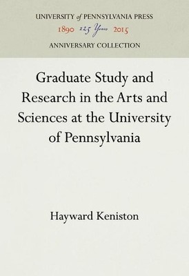 Hayward Kenisto Graduate Study and Research in t (Gebundene Ausgabe) (US IMPORT)