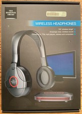 Sharper Image Wireless Headphones complete with transmitter, cables, power plug