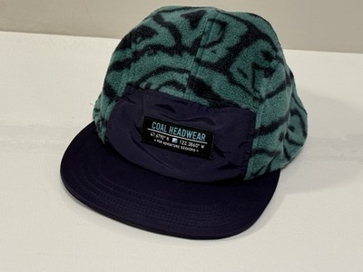 Coal Headwear 5 panel fleece and nylon hat blue teal hike camp run
