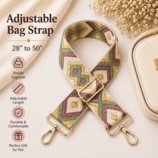 Purse Strap Replacement Crossbody Adjustable Woven Bag Strap
