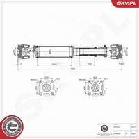 Antriebswelle Esen SKV 76SKV171 FüR Toyota Hilux 7 Pick Up 8 4WD GUN125_ GUN125R
