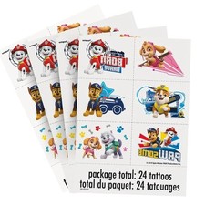 Paw Patrol Tattoos Pack of 24 - Vibrant  Fun Temporary Tattoos, Perfect...