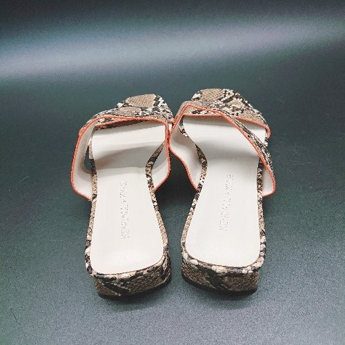 Kendall Kylie Open Toe Python Pattern Chunky Heel… - image 3