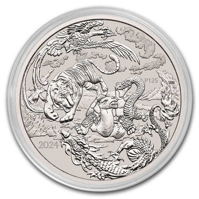 2024 Australia Myths & Legends: 1 oz Silver Four Guardians BU | eBay
