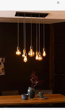 Next Pewter Grey Chicago 7 Light Linear Pendant Ceiling Light