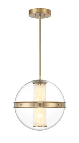 Minka Lavery 3885-L Divinely 17"W LED Crystal Pendant - Celeste Brass - Picture 10 of 11