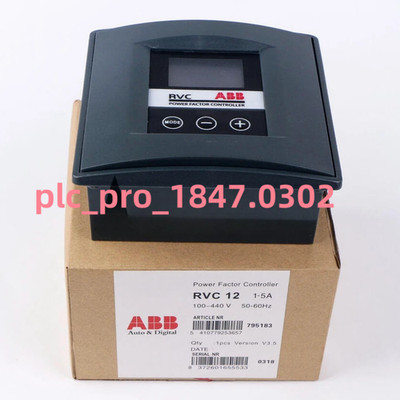 RVC-12 1PCS Brand New ABB RVC12 1-5A Power Factor Controller RVC-12  Fast Ship