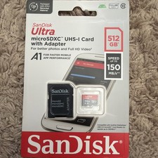 SanDisk 512GB Ultra microSDXC UHS-I Memory Card with Adapter SDSQUAC-512G-GN6MA