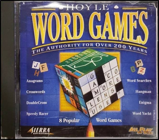 Hoyle Word Games - 8 popular Windows PC computer games on SUPER-CLEAN CD-ROM