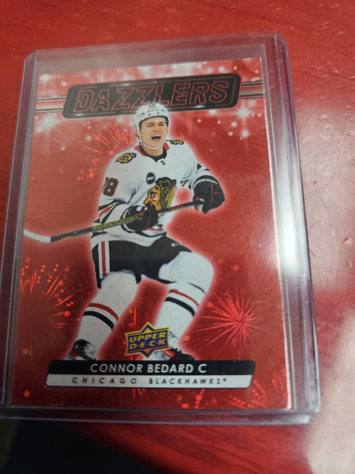 2023-24 Upper Deck Series 2 - Dazzlers Connor Bedard #DZ-79 Red Rookie Card