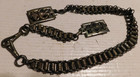 Antique 1900s Masonic Knights Templar Ceremonial Uniform Belt Chain Sword Hanger — photo 4